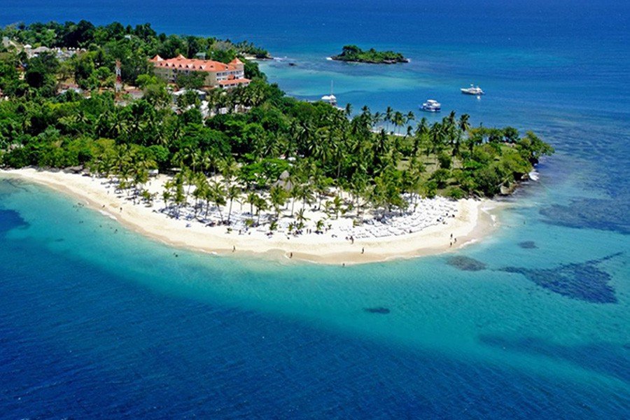 Cayo Levantado Island Excursions in Samana Dominican Republic.