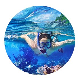 Cayo Levantado island (Bacardi) Samana Dominican Republic.